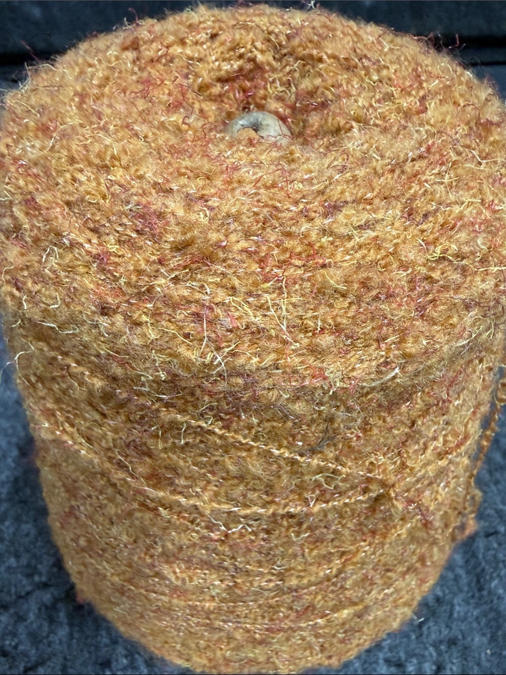 Italian Mohair Yarn Cone in Mustard Yellow - Craft & Knit Supply - Picture 5 of 10